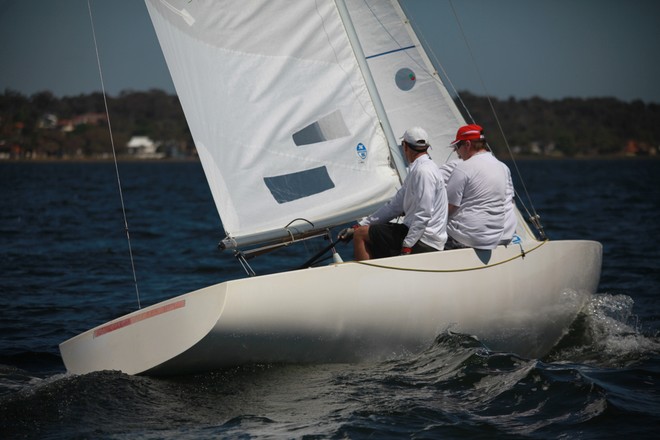 Ray Smith had a good day near the front of the fleet after a solid start - Royal Freshwater Bay Yacht Club Opening Day © Bernie Kaaks